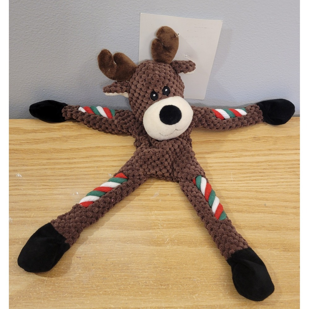 TJX Pre-Production Sample 2021 Christmas Dog Toy Lot Santa Reindeer Cookies - Picture 2 of 8